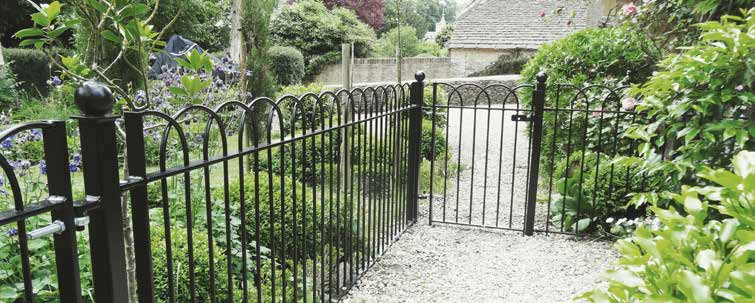 Iron gates and railings by Bayliss Jones and Bayliss